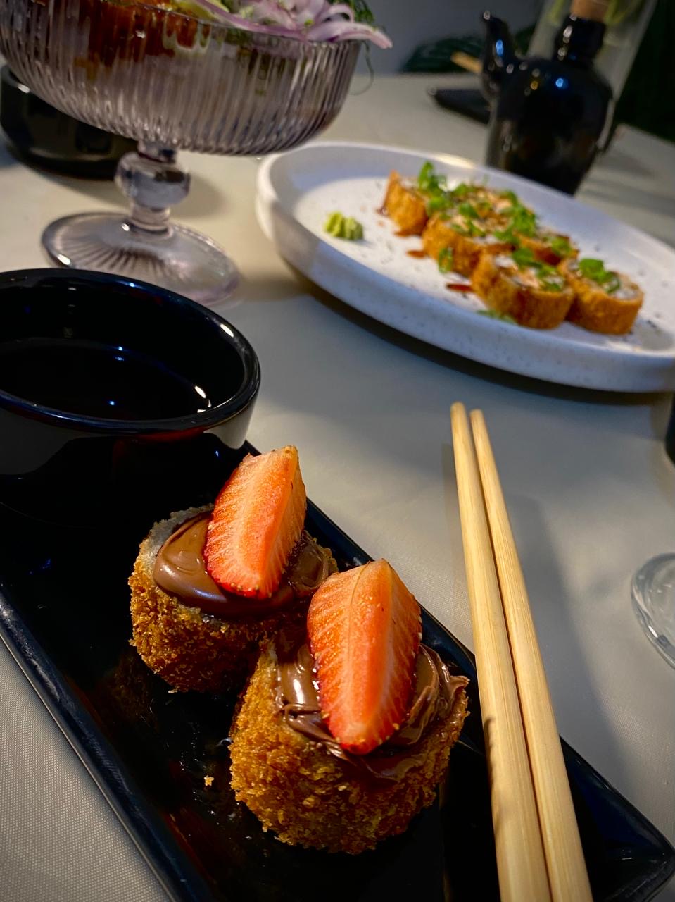 Sobremesas — joê de goiabada e hot roll de banana